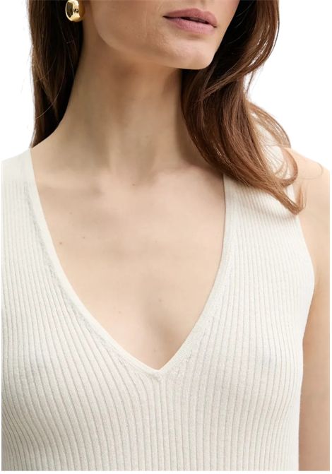 Silk-blend sleeveless top PINKO | sweaters | 104808 A1KWZ05